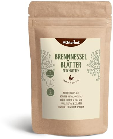 Feuilles d'ortie coupées 1000g | Feuilles d'ortie séchées et coupées | idéales pour la tisane d'ortie | tisane en vrac | issues de culture biologique contrôlée | vom Achterhof