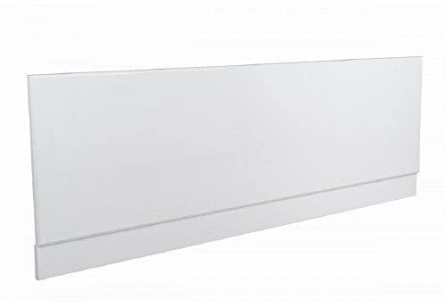 VeeBath Linx Universal Front Side Bath Panel White Gloss Moisture Resistant Wooden MDF with Adjutable Plinth - 1800mm