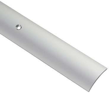 Gedotec Übergangsprofil Laminat - Vinyl Übergangs-Schiene gelocht Bodenprofil gewölbt | Türschwelle zum Schrauben | Alu Silber eloxiert | Profil 30 x 2000 mm | 1 Stück Teppichschiene