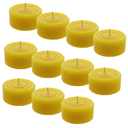 11 Maxi-Teelichter aus 100% reinem Bienenwachs