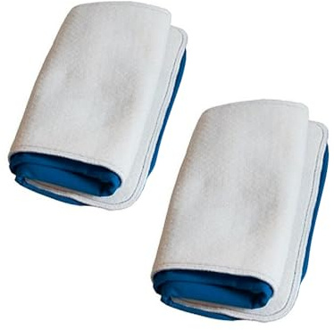 EOLO Kit 2 x Copriasse Imbottito Mollettone Professionale Piano stondato (cm 115x40)