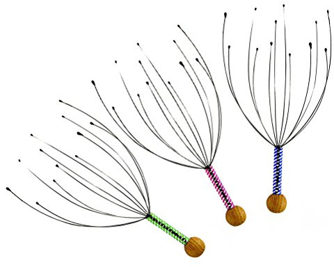 Ultnice - Massaggiatore per testa e spalle, 3 pezzi, per rilassare la testa, la schiena