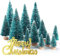 KUUQA 36 Mini árboles de Navidad de sisal, Nieve, Escarcha, árboles de plástico, Adornos de Nieve de Invierno, árboles de Mesa con Letras de Feliz Navidad para Fiestas de Navidad, Modelos de Diorama