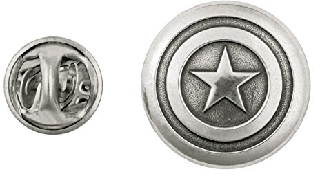 Royal Selangor Hand Finished Marvel Collection Pewter Captain America Lapel Pin