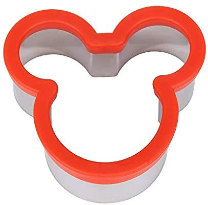 Cortador de galletas de Mickey Mouse de acero inoxidable para niños, cortadores resistentes para galletas, sándwiches, galletas