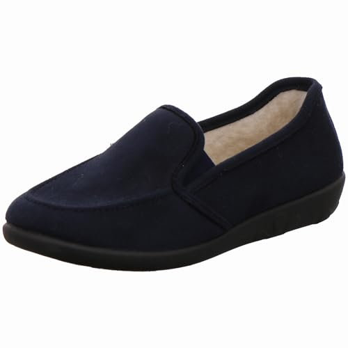 Rohde Damen Hausschuh Ballerina Slipper Fußbett Ballerup 2224, Größe:37 EU, Farbe:Blau
