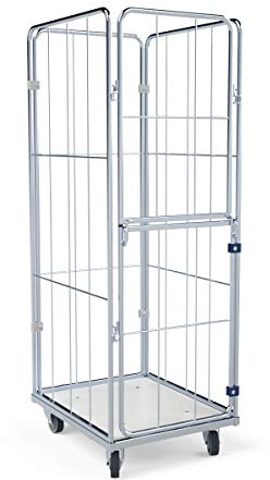 Wäschewagen 600x720x1520 mm 4-seitig mit Kunststoffboden
