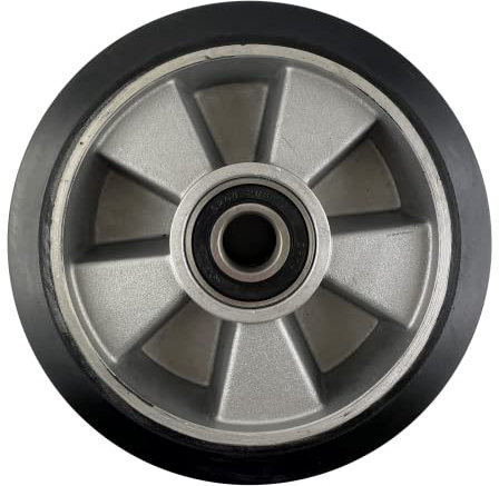 Hubwagen Rad Gummi 180 x 50 mm für Achs-Ø 20 mm inkl. Kugellager - Ersatzrad
