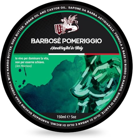 TFS Sapone da Barba Barbosè Pomeriggio 100ml Muschio e Legno per Uomo Adulto Unisex