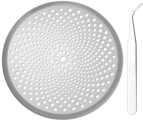 AFASOES Copertura Scarico Doccia da 110mm Cattura Capelli per Doccia in Acciaio Inossidabile Raccoglitore di Capelli per Scarico della Doccia per Cucina, Vasca e Bagno