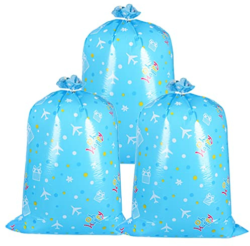 3 Stück Geschenktüten Groß, 91,4x142,2cm Riesen Geschenktüten für Riesige Geschenke Geschenktüte Riesig für Geschenke für Babyparty Geburtstagsfeier Weihnachten Abschluss