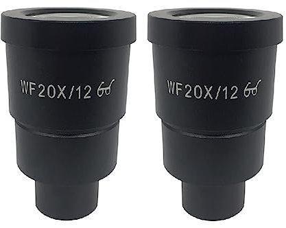 Mikroskop-Zubehör-Kit Weitwinkel-Okular mit hohem Augenpunkt for Stereomikroskope 30 mm oder 30,5 mm Einbaudurchmesser WF10X WF15X WF20X WF25X Mikroskopische Objektträger(WF20X-12-30mm)