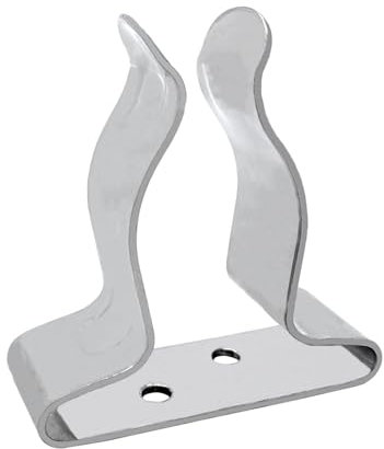 Clip für Bootshaken – Federklemmen aus Edelstahl in Marinequalität, Clip für Federbügel | U-Clip-Halterung Zubehör Hardware für Besen, Raffio, Angelrute, Paddel, Remo