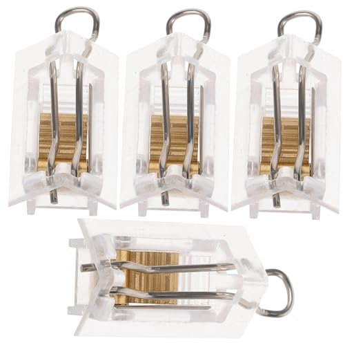 ABOOFAN 4pcs Cord Lock Mechanism for Venetian Blind Parts, Window Blinds Accessories, Reusable Pom Wire Locks, Easy-to-store Tilt Mechanism for Home Use