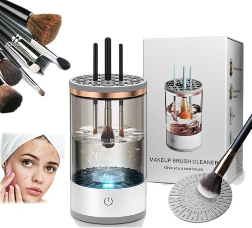 PassionLounge DeepCleaner - MakeUp Reiniger, Pinselreiniger Make Up Elektrisch, Makeup Brush Cleaner, Pinselreiniger passend für Make up Pinsel aller Größen (Transparent)