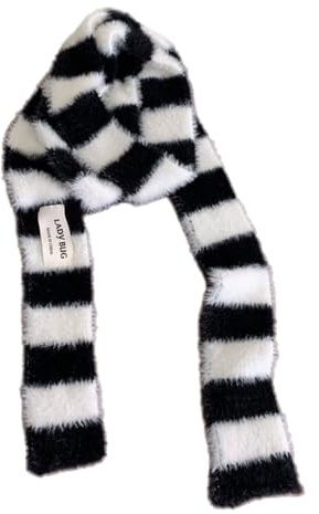 zuousxbs Sciarpa Lavorata a Maglia per Donna, Lunga e Sottile, con Cintura, Cravatta al Collo, per Foto di Ragazze, Fazzoletto Lungo e Sottile, Sciarpa e Cravatta