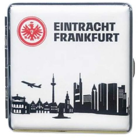 Eintracht Frankfurt V-Fire Zigarettenetui - Skyline - Metall Etui flach SGE - plus Aufkleber Wir lieben...