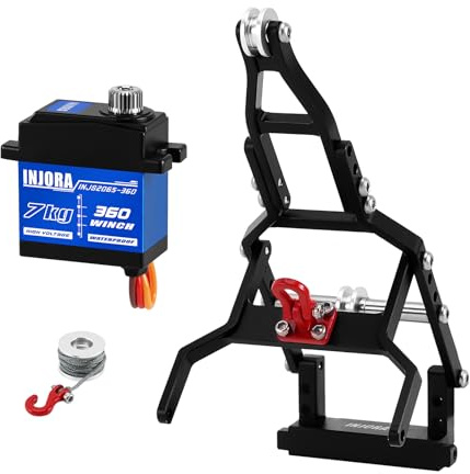 INJORA Servo Impermeable 7KG con Cabrestante & Grúa para TRX4M