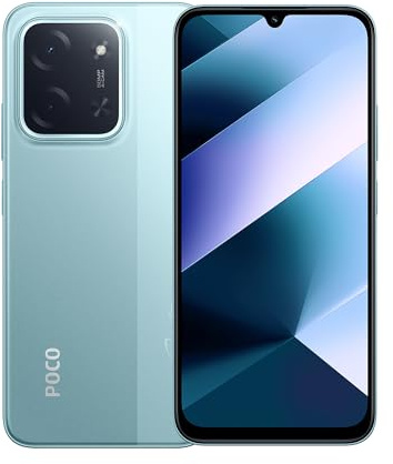 XIAOMI POCO C85 - Smartphone de 6+128GB, Cámara Dual de 50MP con AI, Pantalla inmersiva de 6,9”, Potente procesador Octa-Core, Carga rápida de 33W, 6000mAh, Cargador no Incluido, Verde (Versión ES)