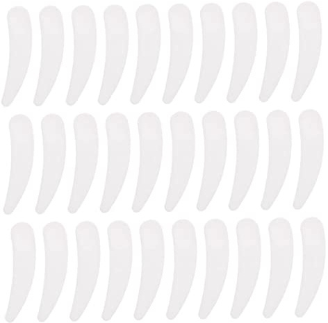 FRCOLOR 100 piezas Unidades Espátulas Crema Facial de Blanca Aplicadores para Cuidado Cucharas para Maquillaje y Crema de Ojos Herramientas Higiene Cosmética Portátiles
