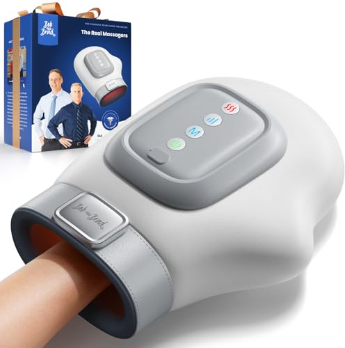 BOB AND BRAD Hand Massager with Heat and Compression, HandSpa Prime, Birthday Gifts for Women Men, Palm & Finger Massage for Joint Comfort, Eases Stiff Knuckles & Keyboard Hands, Gifts for Men & Women