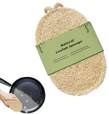 Zegaqae Esponjas Naturales para Platos | Esponja Fregadora De Loofah