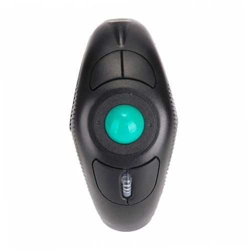 BELLIFFY Wireless Trackball Mouse 2.4g USB Port 1000dpi Plastic Black | Dolphin Shape, Five Keys, Plug and Play, off Table Design, Portable Use for Laptop