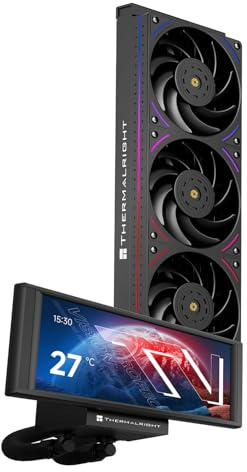 Thermalright TR Trofeo Vision 360 ARGB Negro CPU Liquid Cooler, pantalla LCD IPS magnética de 6,86 pulgadas con una resolución de 2400 x 1080, compatible con AM4/AM5, Intel LGA1700/1851