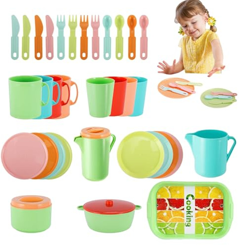 Juego de Tazas de Té para Niños y Niñas,Juego de Cocina Interactivo y Educativo para Simulación - Conjunto de Tazas de Té para de Simulación | para Niñas y Niños, Cumpleaños, Año Nuevo, Vacacion