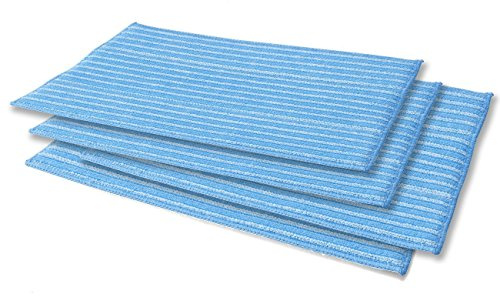 HAAN RMF-4X Ultra-Clean Pads, Ultra-Microfiber Steam Cleaning Pads for All HAAN FS, SI and MS Series Steamers; 4 Pack