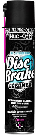 Muc-Off Disc Brake Cleaner, 400 ml - Pulitore Freni di Bicicletta ad Azione e Asciugatura Rapida - Pulitore Freni Spray per Trattare e Reidratare Pastiglie e Rotori dei Freni