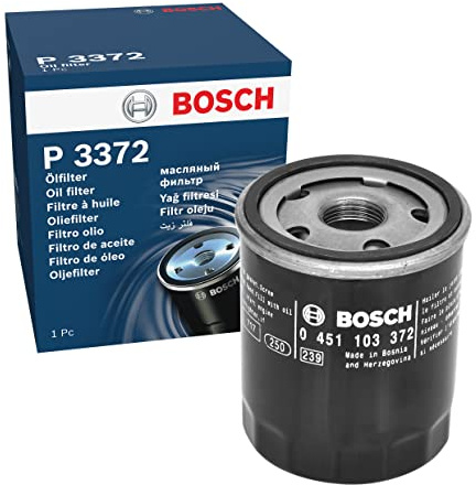 Bosch P3372 - Ölfilter Auto | Kompatibel mit: MITSUBISHI COLT CZC VI Cabriolet, COLT VI, LANCER VIII, LANCER VIII Sportback, SMART FORFOUR