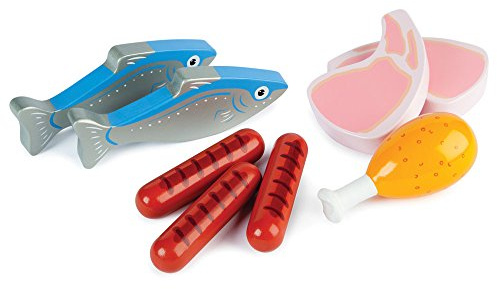 Tidlo Viandes et Poissons en Bois | Jouet pour Enfant | Cadeau Enfant | Joeut Traditionnel | Apprendre en Jouant