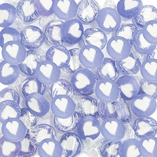 WeddingTree Caramelos Corazón Purpúreo para Wedding - 500g Caramelos Boda - Dulces en Forma de Corazón Mensaje para decoración de mesa, para bautizo, Wedding Favours de boda, Día de la Madre