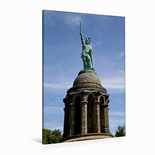 Premium Textil-Leinwand 80 x 120 cm Hoch-Format Hermannsdenkmal | Wandbild, HD-Bild auf Keilrahmen, Fertigbild auf hochwertigem Vlies, Leinwanddruck von Antje Lindert-Rottke