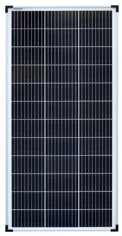 enjoy solar® 100W 12V Monokristallines Solarmodul, PERC 9BB - Solarpanel ideal für Wohnmobil, Balkonanlage, Gartenhäuse, Boot
