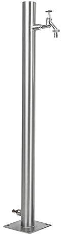 Wassersäule Edelstahl V2A Garten Brunnen Zapfsäule Wasserzapfsäule Wasserverteiler Zapfstelle SRG-950