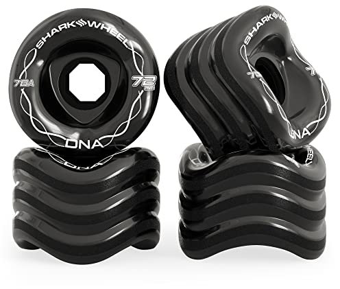 Shark Wheel SHARKWHEEL Longboardrollen DNA 72mm 78A (Black)