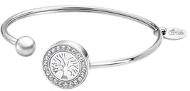 LOTUS STYLE Bracelet Acier Inoxydable Femme LS2181-2/1 Arbre de Vie | Bracelet Sophistiqué Poli à Finition Raffinée 6, 1 cm, Cadeau d'Anniversaire, Anniversaire, Occasions Spéciales