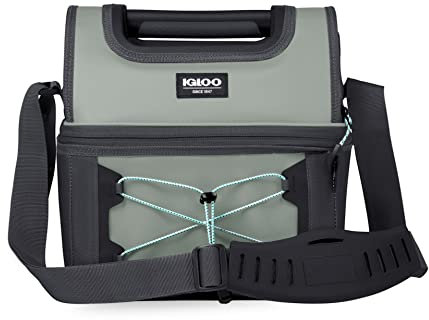 Igloo Gripper Maxcold isolato 16-can Lunch Bag Cooler-Grey