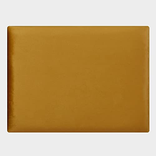 Lycce gepolsterte Wandpaneele Wandpolster Samt senf 40cm x 30cm