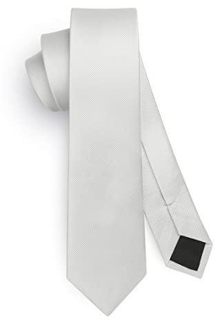 HISDERN Herren Krawatte Schmale Einfarbig Seide Krawatten für Herren Klassische Formelle Elegante Schlipse Hochzeit Party Business Krawatte 6cm