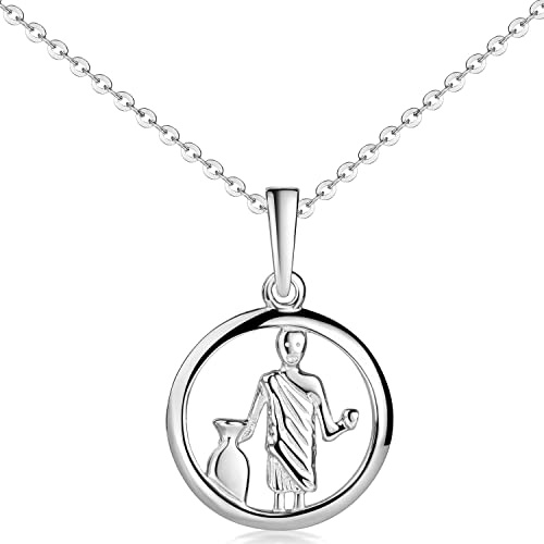 MATERIA by Matthias Wagner Sternzeichen Anhänger Silber 925 Damen Herren Kette rhodiniert