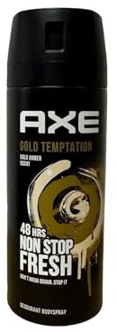 6er Pack - AXE Men Deodorant/Bodyspray Gold - Oud Wood & Dark Vanilla - 150 ml
