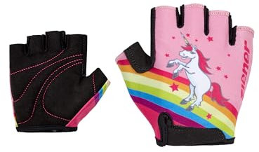Ziener Kinder CLOSI Fahrrad/Mountainbike/Radsport-Handschuhe | Kurzfinger - atmungsaktiv,dämpfend, Purple, S