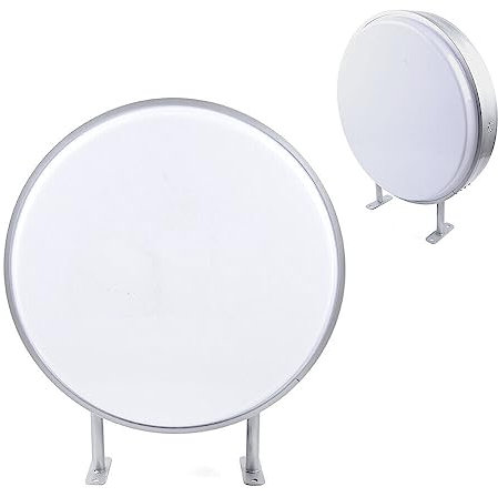 60cm Boîte Lumineuse LED Rond Double Face, Light Box Enseignes Lumineuses pour Restaurants Buanderies Magasins et Entreprises qui Veulent Améliorer Votre Visibilité Visuelle