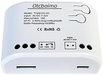 Smart WiFi Wireless Relay Switch Module, Tuya 1CH AC/DC 12V 24V/ USB 5V | Smart Life APP Remote Control, Dry Contact Momentry Switch Compatible with Alexa and Google Home
