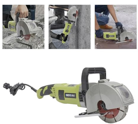 SUBKUDY 4000W Scanalatrice A Parete Elettrico Chaser Macchina Scanalatura Acciaio Cutter 121 Mm Fresa Massoneria Fessura A Parete Fresatrice