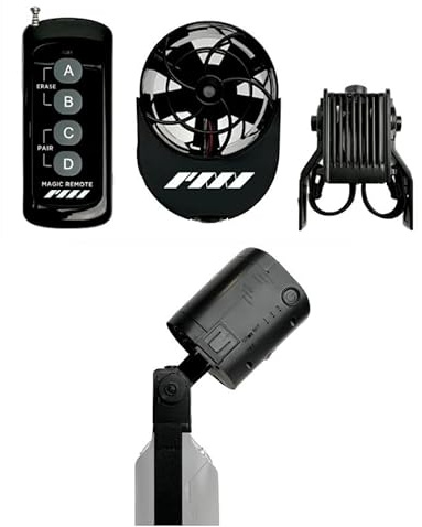 RC Haze Fan Upgrade-Pack (RC Haze-Ventilator + Lüfter-Dock + Magische Fernbedienung), passend für PMI SmokeNinja und SmokeGENIE tragbare Nebelmaschine