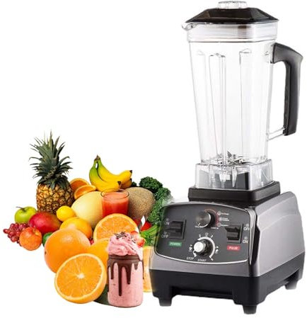 WBYDYS Máquina de Batidos de 2 litros, picadora eléctrica de Alimentos de 1400 W, licuadora de encimera, tritura Hielo, máquina portátil para Romper Paredes para Bebidas congeladas, Batidos